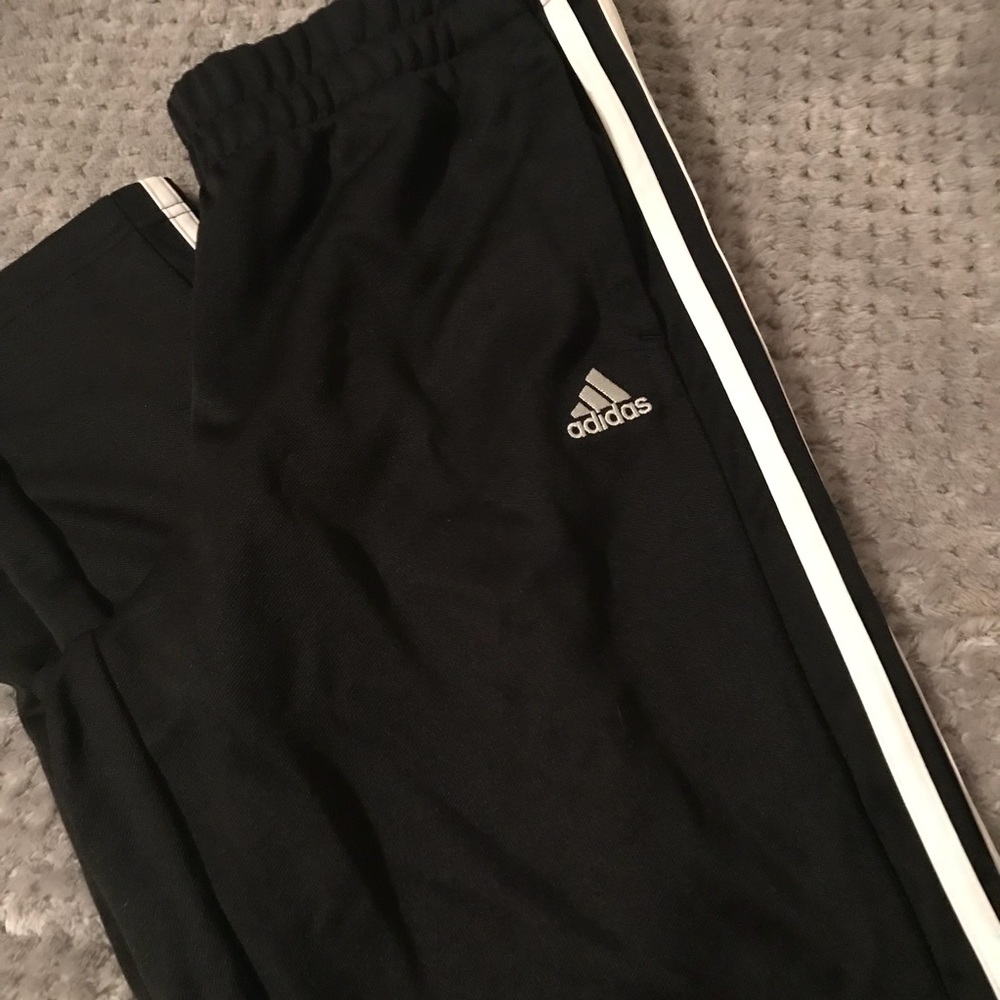 Adidas black track pants